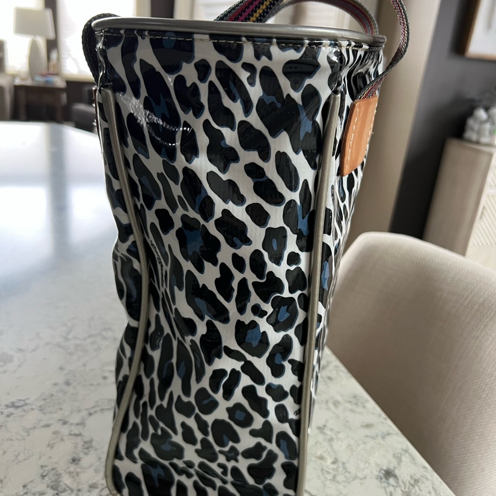 Consuela Leopard Print Tote with Multicolor Straps - Picture 5 of 8